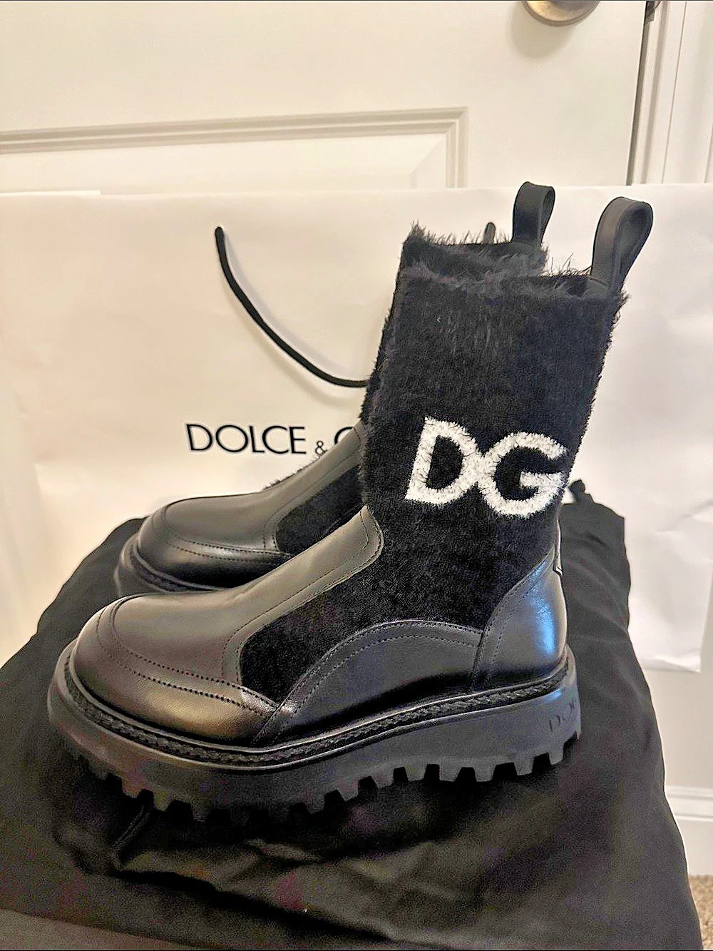 Dolce & Gabbana Black Ankle Boots New with card of authenticity